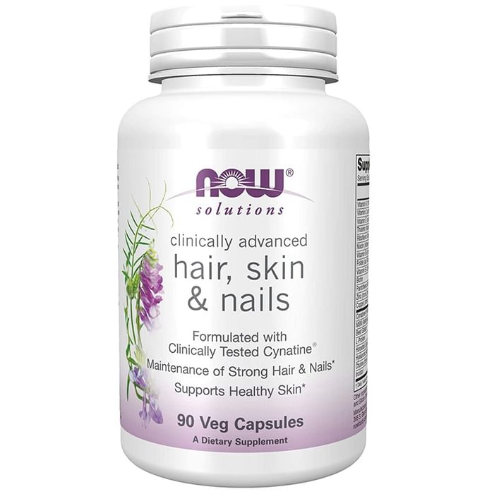 Now Solutions Clinically Advanced Hair, Skin & Nails Veg Capsule