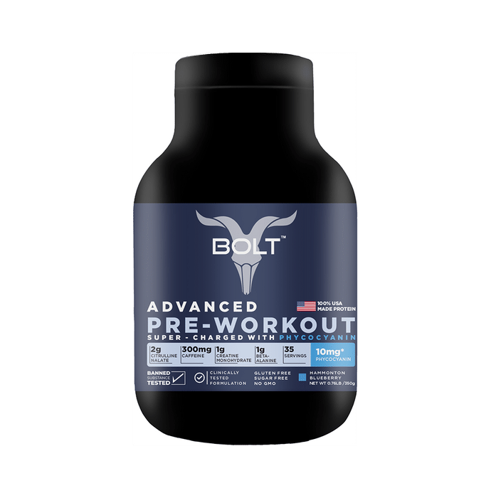 Bolt Advanced Pre-Workout Powder Hammonton Blueberry