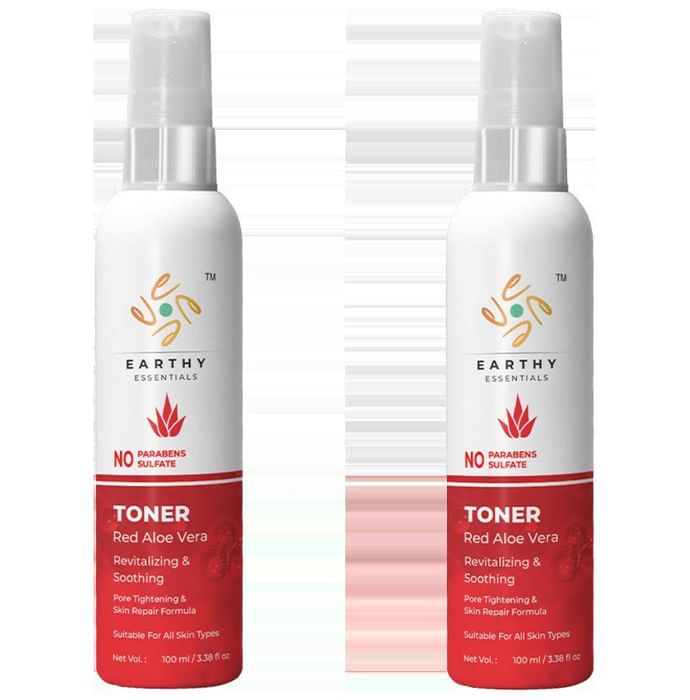 Earthy Essentials Red Aloe Vera Toner (100ml Each)