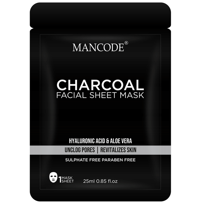 Mancode Charcoal Facial Sheet Mask