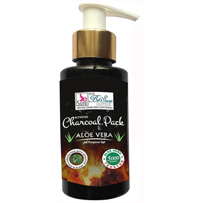 BeSure Aloe Vera Activated Charcoal Face Pack