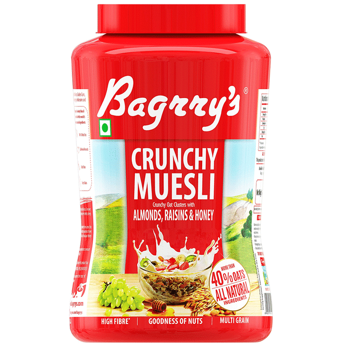 Bagrry's Crunchy Crunchy Oat Clusters with Almonds Raisins and Honey Muesli