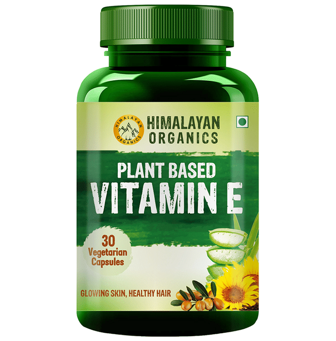 Himalayan Organics Plant Based Vitamin E Vegetarian Capsule