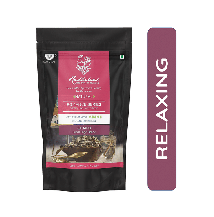 Radhikas Fine Teas Natural Romance Series Calming Greek Sage Tisane