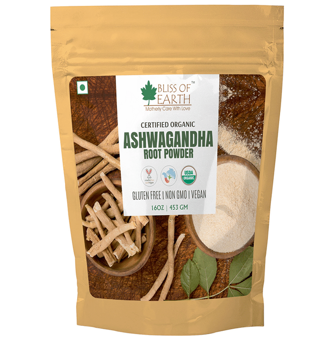 Bliss of Earth Certified Organic Ashwagandha Root Powder