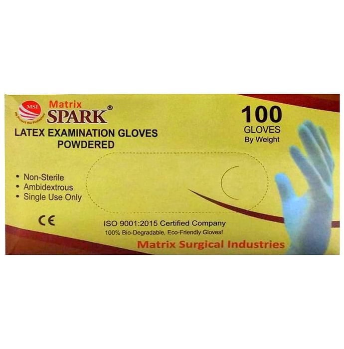Matrix Spark Large Latex Powdered Examination Glove