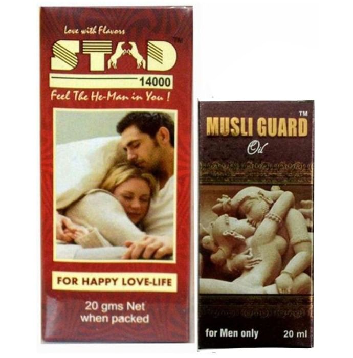 G & G Pharmacy Combo Pack of Stud 14000 Spray 20gm and Musli Guard Oil 20ml
