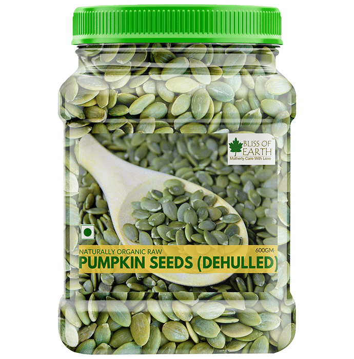 Bliss of Earth Naturally Organic Raw Pumpkin Seeds (Dehulled)