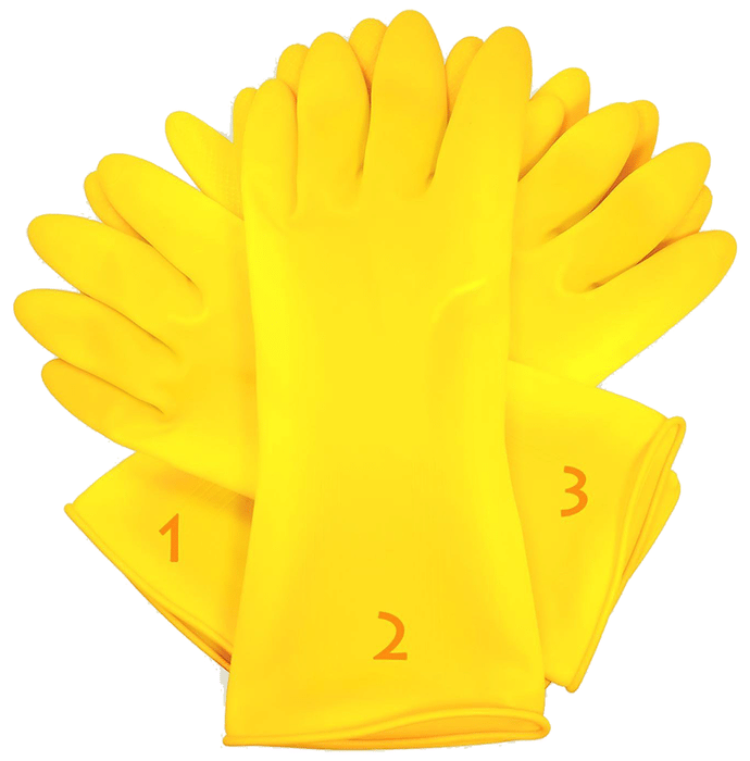 MCP Flocklined Rubber Hand Glove Large