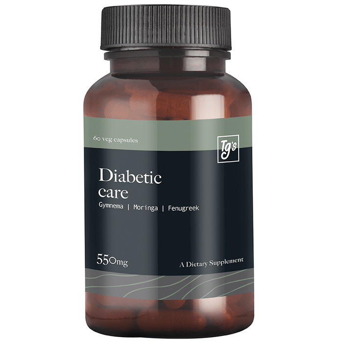 Tg's Diabetes Care 550mg Veg Capsule