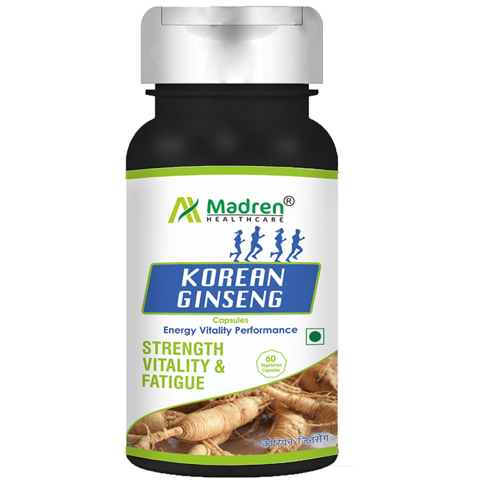 Madren Healthcare Korean Ginseng Vegetarian Capsule