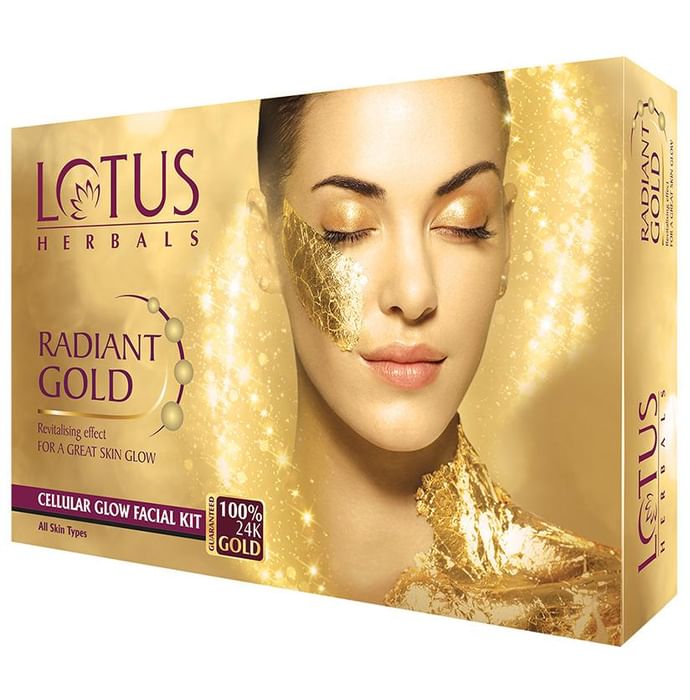 Lotus Herbals Radiant Gold Cellular Glow Facial Kit