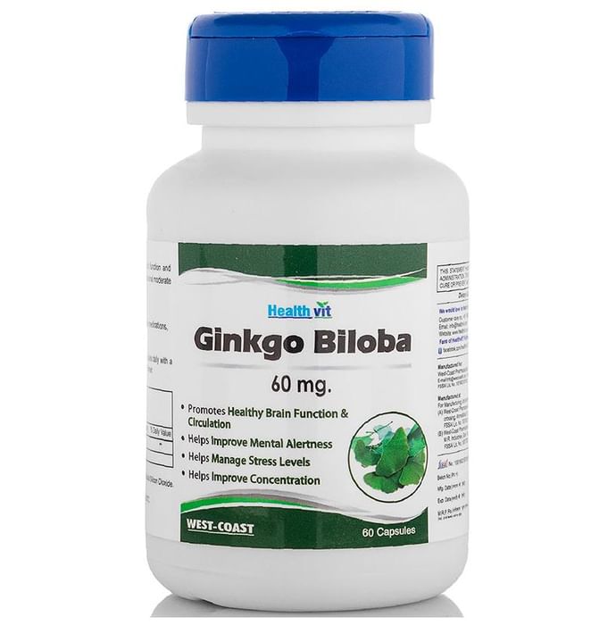 HealthVit Ginkgo Biloba 60mg Capsule