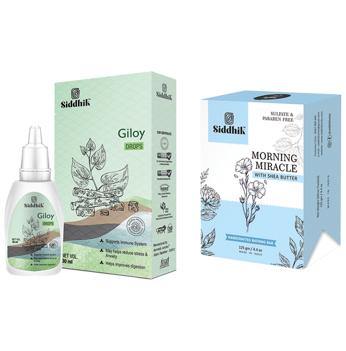 Siddhik Combo Pack of Giloy Drop 30ml & Morning Miracle With Shea Butter 125gm