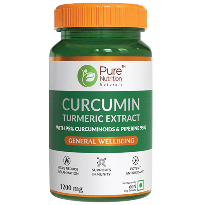 Pure Nutrition Curcumin Turmeric Extract 1200mg Veg Tablet