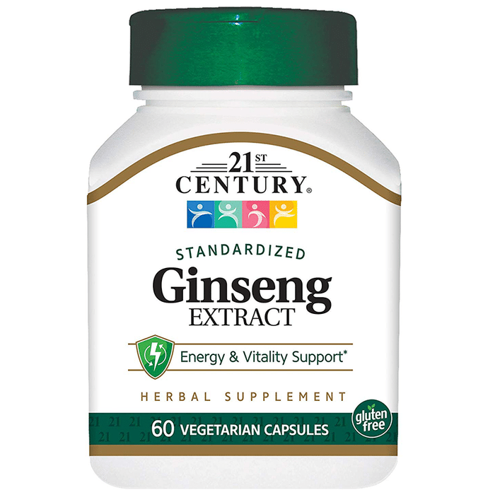 21st Century Ginseng Extract Vegetarian Capsules