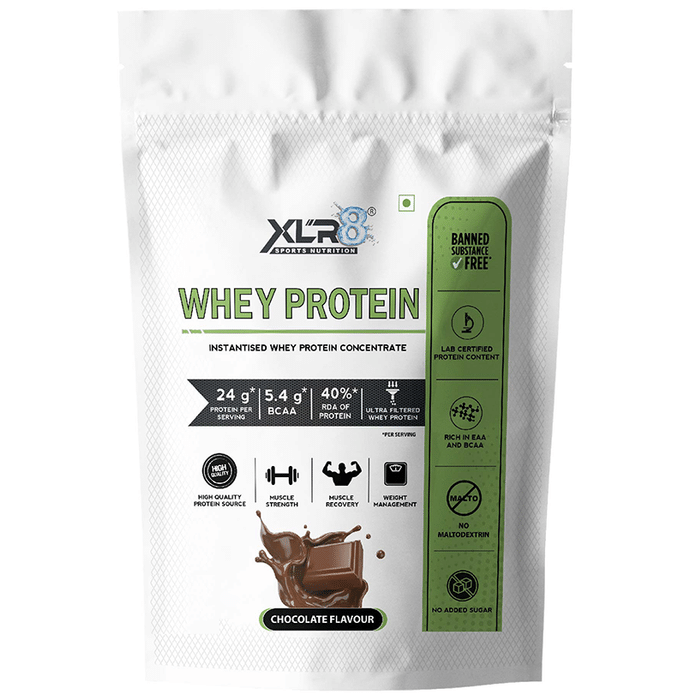 XLR8 Sports Nutrition Whey Protein Instantised Whey Protein Concentrate Chocolate