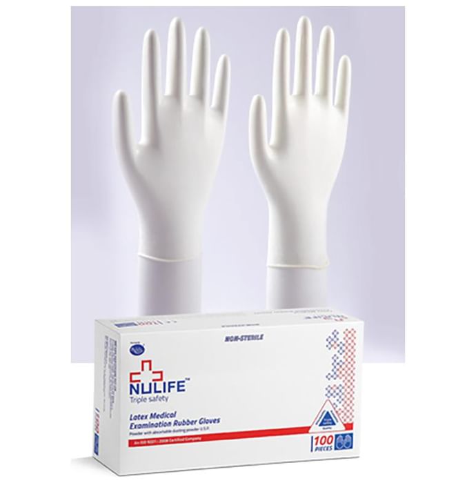 Nulife Latex Medical Examination Powdered Gloves XS