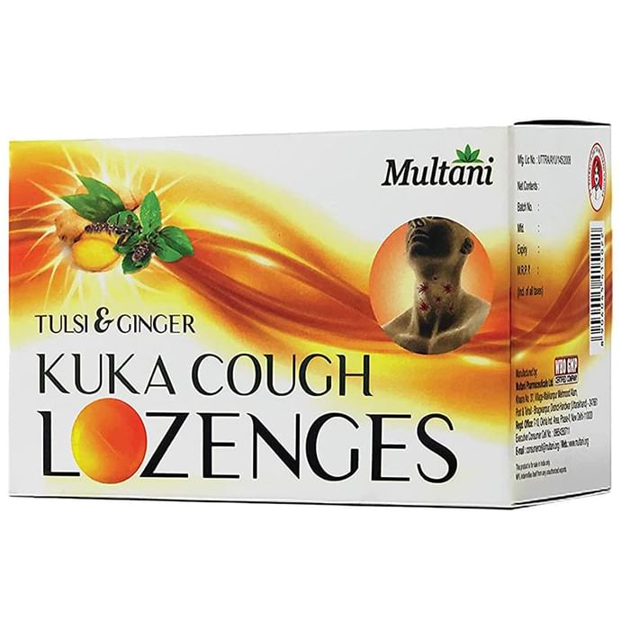 Multani Kuka Cough Lozenges (6 Each) Tulsi Ginger