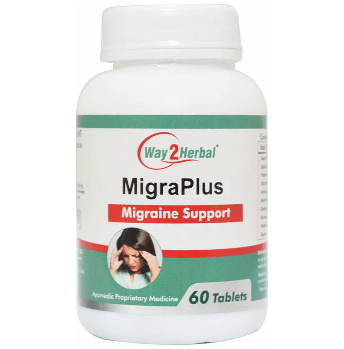 Way2Herbal Migra Plus Migraine Support Tablet