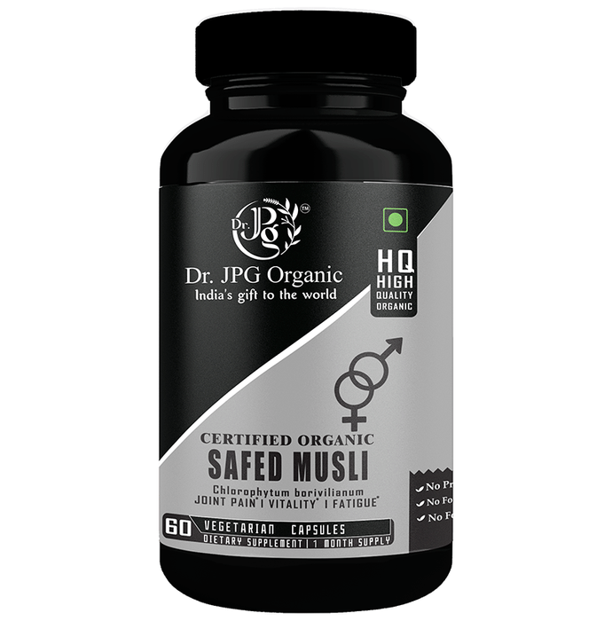 Dr. JPG Organic Safed Musli Vegetarian Capsule