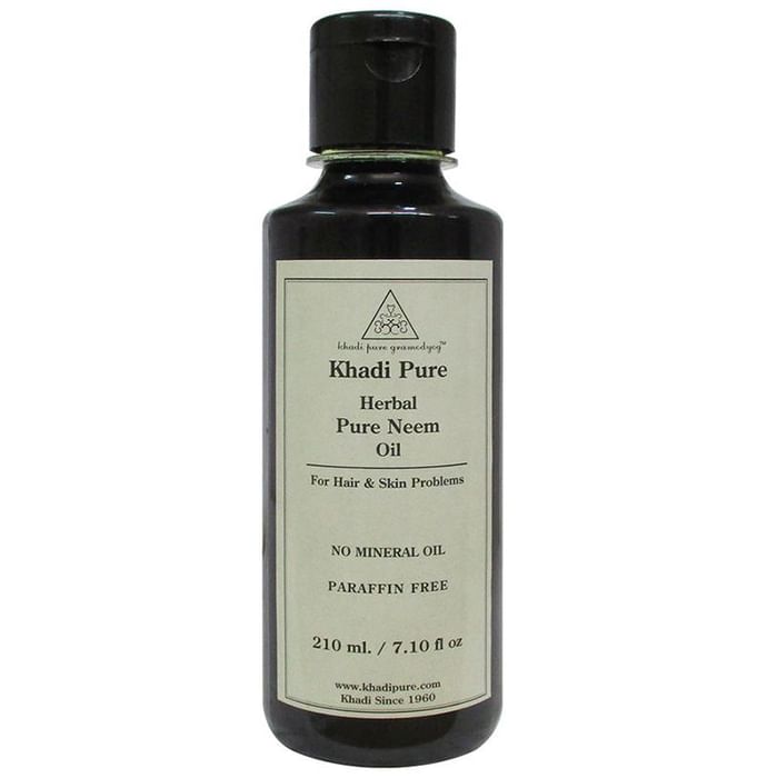 Khadi Pure Herbal Pure Neem Oil No Mineral Oil Paraffin Free