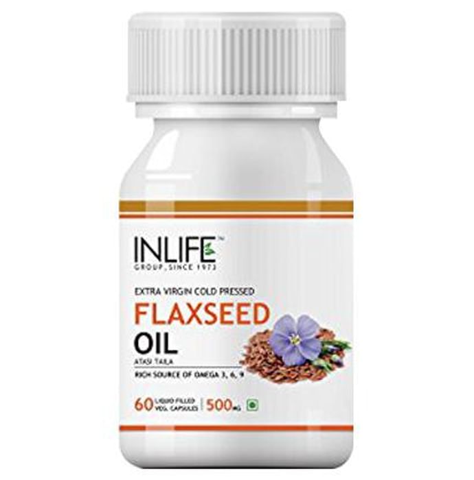 Inlife Flaxseed Oil Vegetarian Capsule