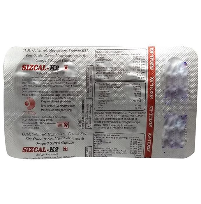 Sizcal-K2 Softgel Capsule