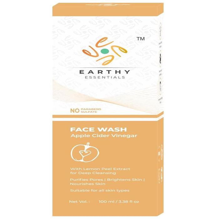 Earthy Essentials Apple Cider Vinegar Face Wash (100ml Each)