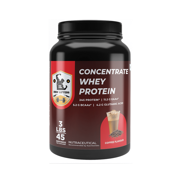 Iron Lifters Concentrate Whey Protien Powder Coffee