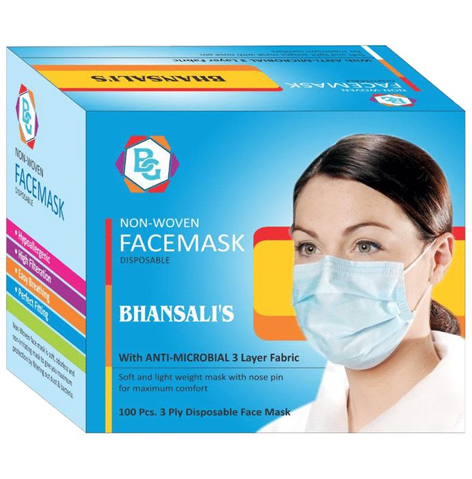 Bhansali Non-Woven 3 Ply Disposable Face Mask