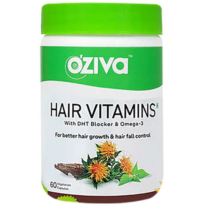Oziva Hair Vitamins Vegetarian Capsule for Better Hair Growth & Hair Fall Control
