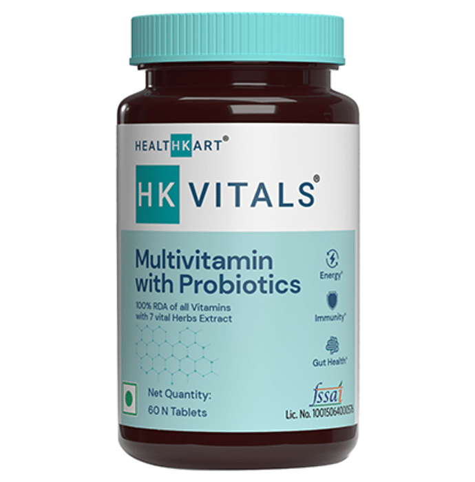 HealthKart HK Vitals Multivitamin with Probiotics Tablet