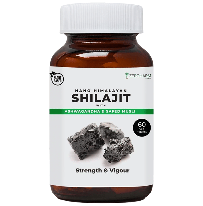 Zeroharm Sciences Plant Based Nano Himalayan Shilajit Veg Tablet