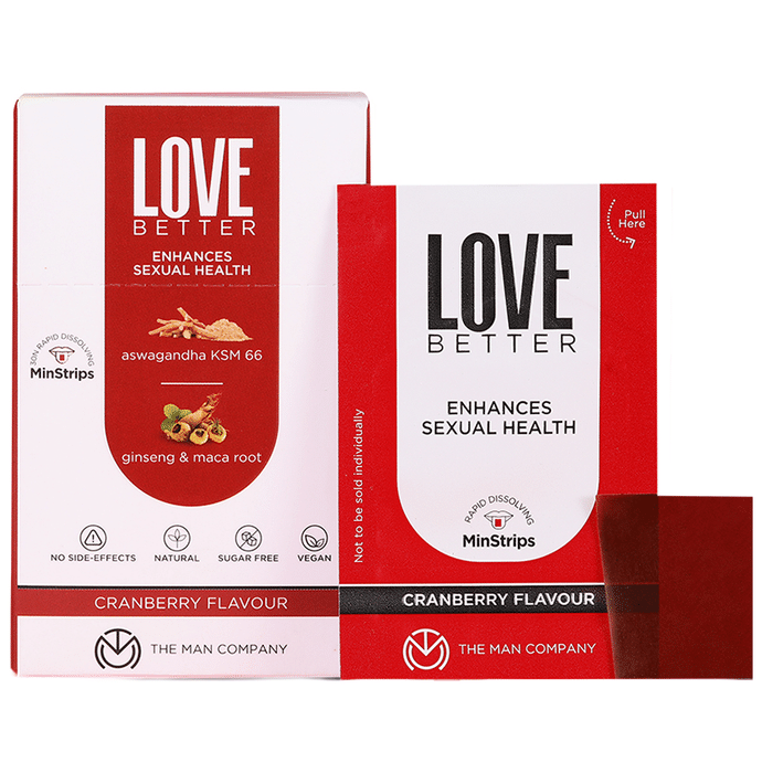 The Man Company Love Better Minstrips Cranberry