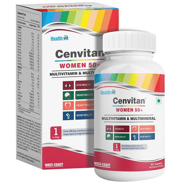 HealthVit Cenvitan Women 50+ Multivitamin & Multimineral Tablet