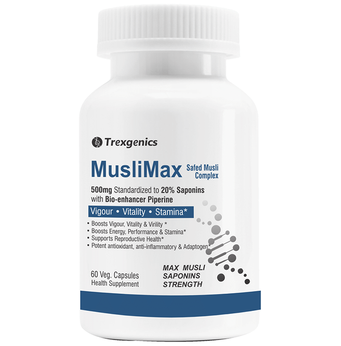 Trexgenics Muslimax Safed Musli Veg Capsule