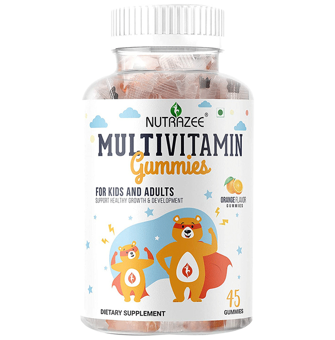 Nutrazee Complete Multivitamin Gummies for Kids & Adults Orange