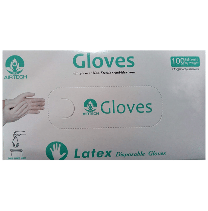 RPM Airtech Nitrile Disposable Examination Gloves (100 Each) Small