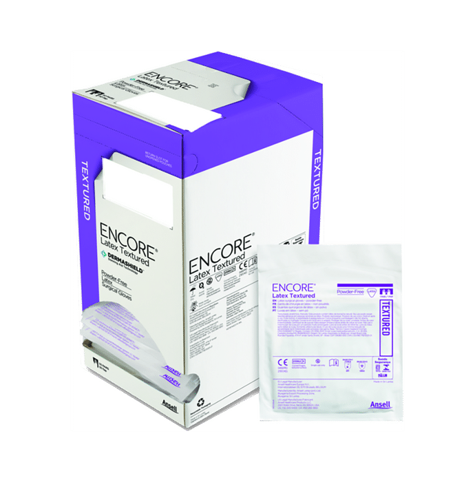 Ansell Encore Latex Textured Powder Free Surgical Glove 8
