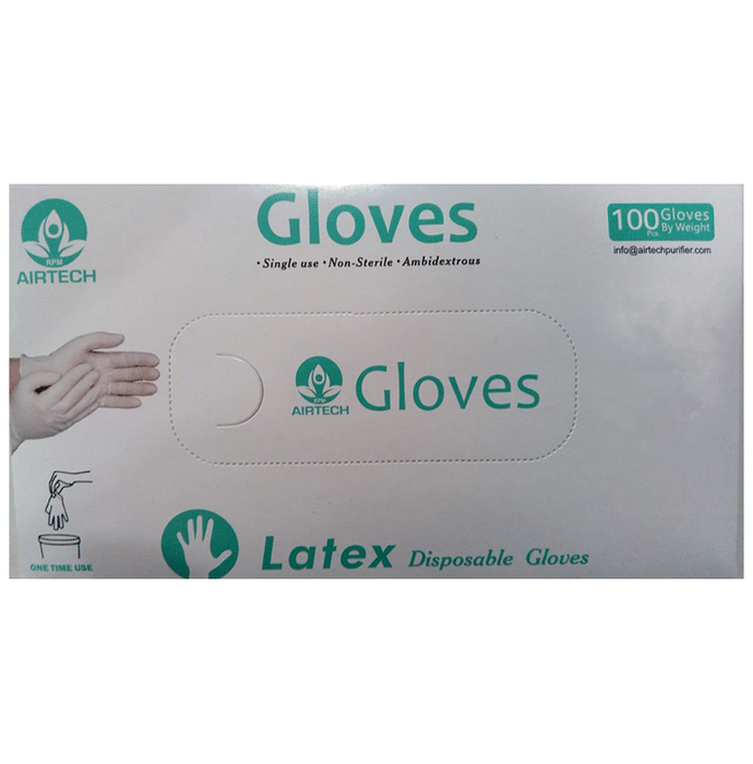 RPM Airtech Nitrile Disposable Examination Gloves (100 Each) Large