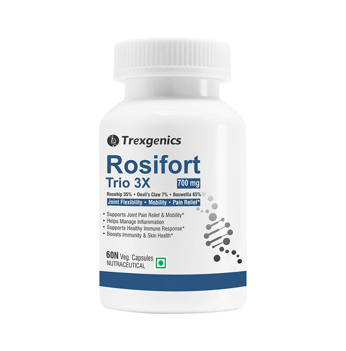 Trexgenics Rosifort Trio 3X 700mg Veg Capsule