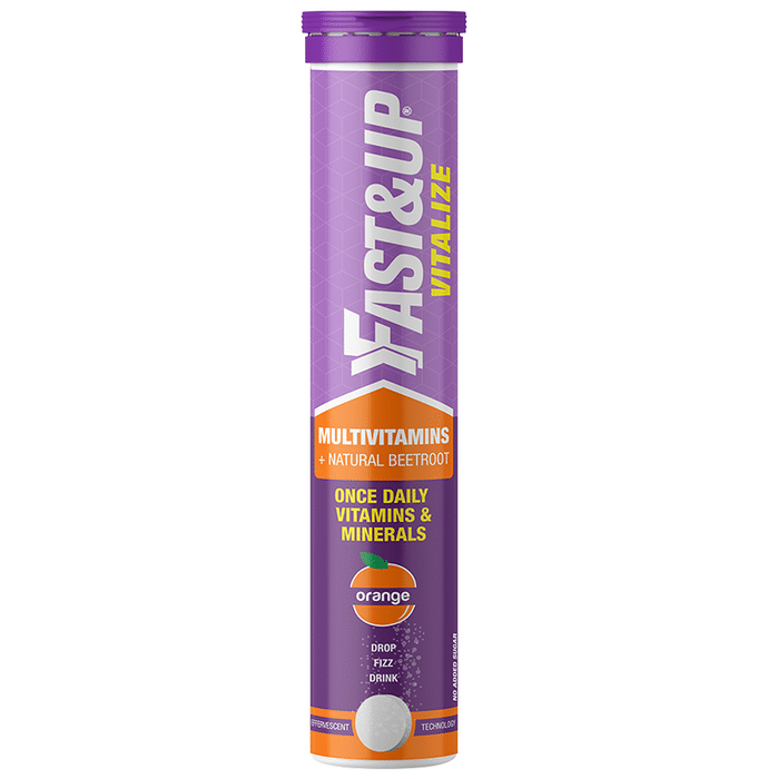 Fast&Up Vitalize Multivitamin Effervescent Tablet Orange