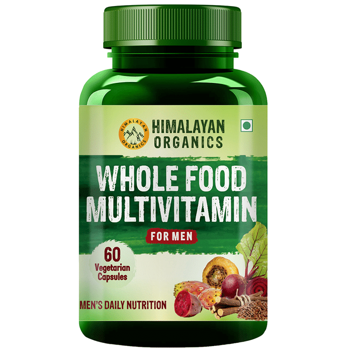 Himalayan Organics Whole Food Multivitamin for Men Vegetarian Capsule