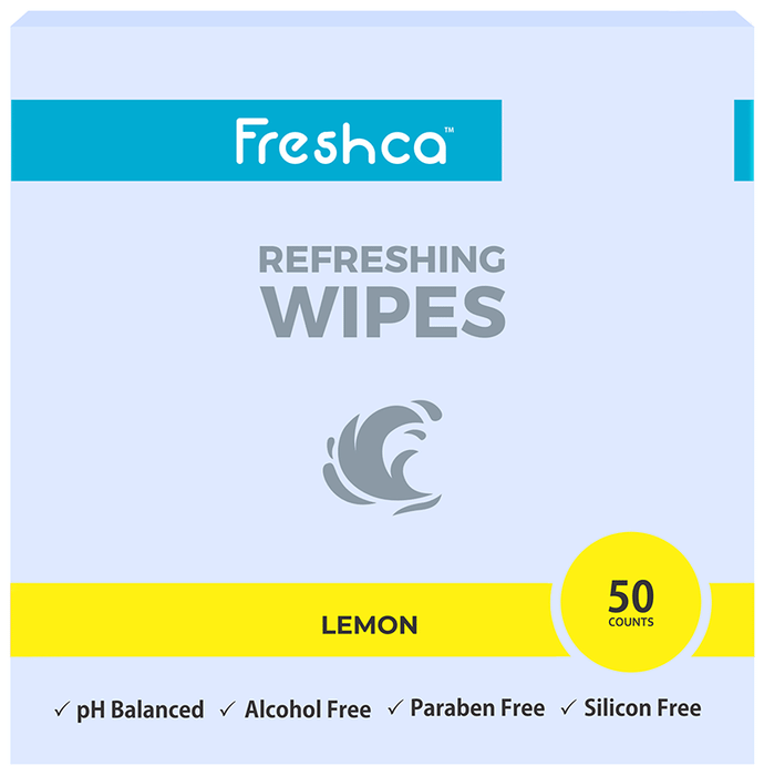 Freshca Lemon Refreshing Wipes