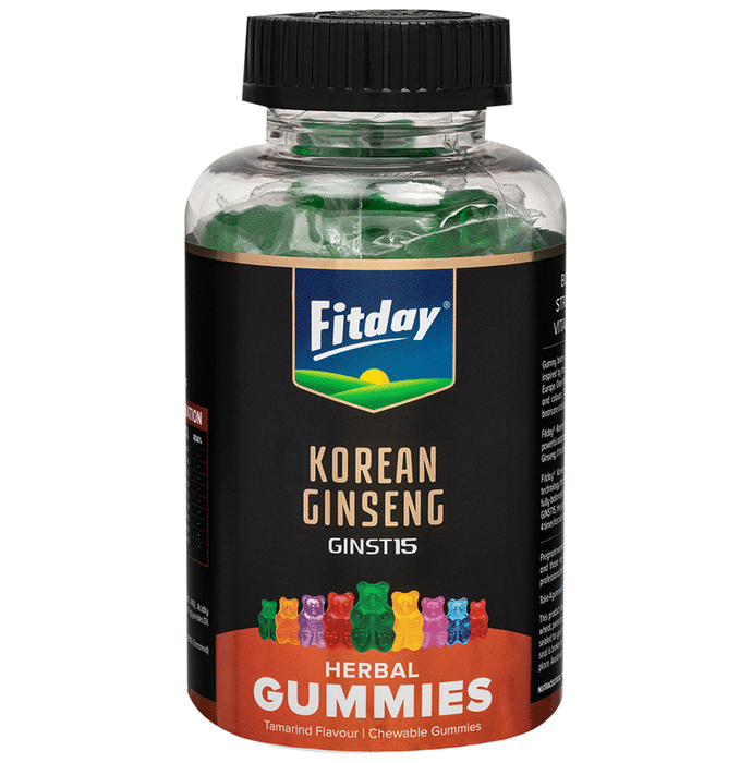 Fitday Korean Ginseng Ginst15 Herbal Gummies Tamarind