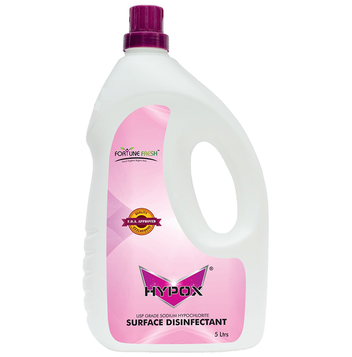 Hypox Sodium Hypochlorite ISI Marked & FDA Approved USP Grade Surface Disinfectant