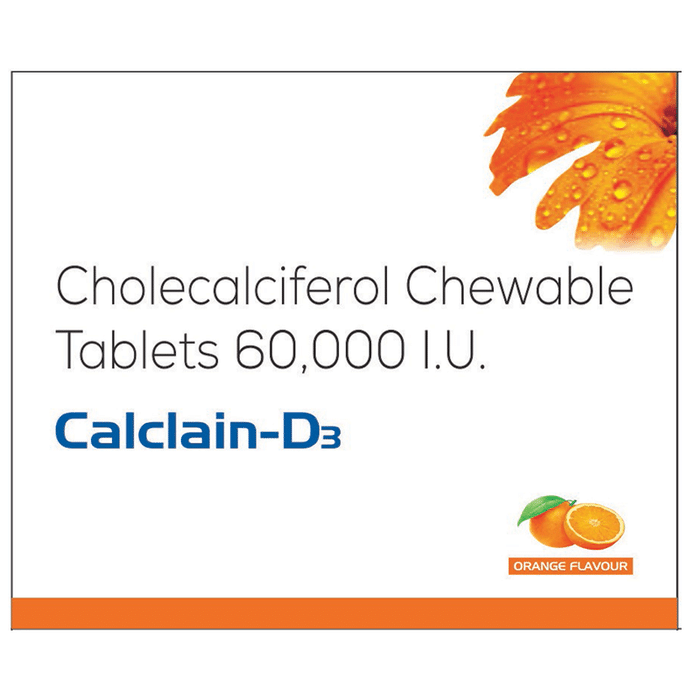 Calclain-D3 Chewable Tablet Orange