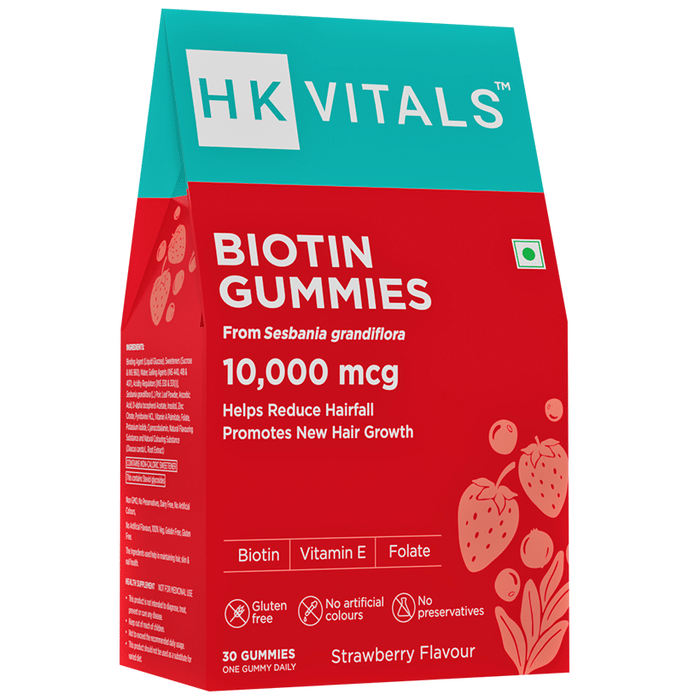 HK Vitals Biotin Gummies Strawberry