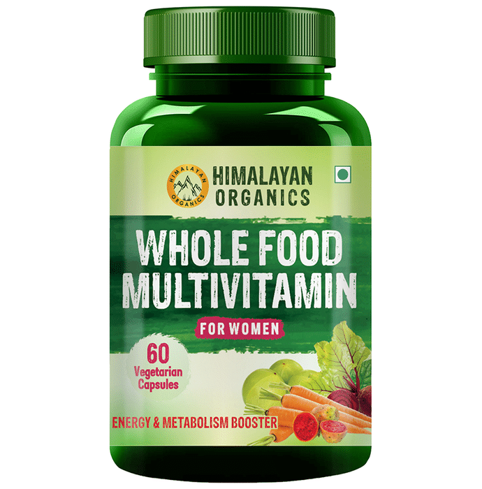 Himalayan Organics Whole Food Multivitamin for Women Vegetarian Capsule